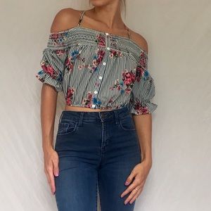 Floral crop top